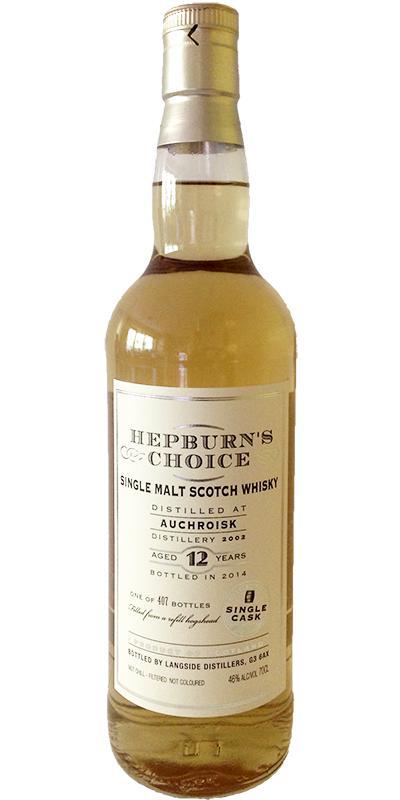Auchroisk 2002 LsD Hepburn's Choice