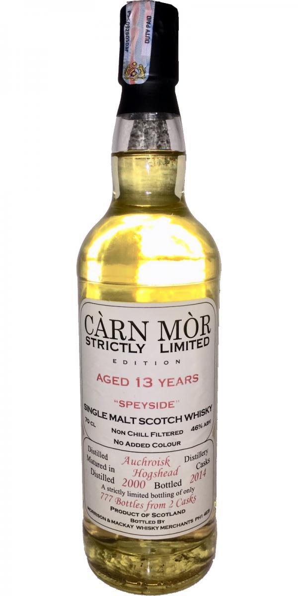 Auchroisk 2000 MMcK Càrn Mòr - Strictly Limited Edition