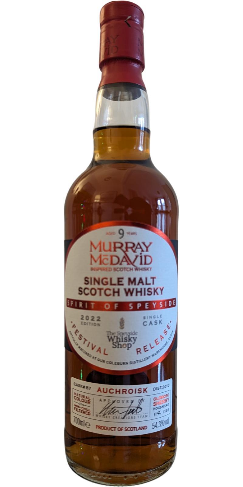 Auchroisk 2010 MM Spirit of Speyside - Festival Release