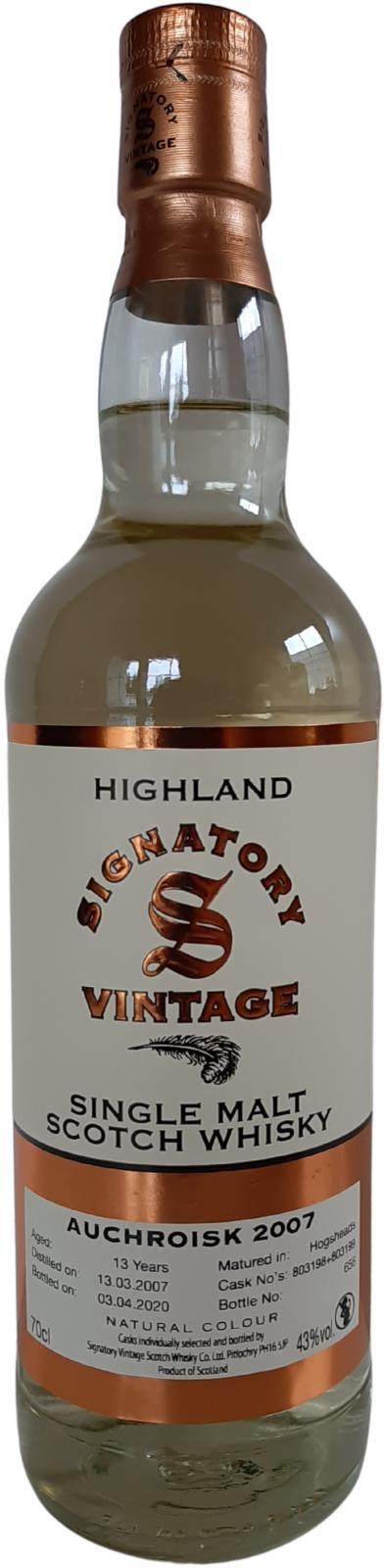 Auchroisk 2007 SV Vintage Collection