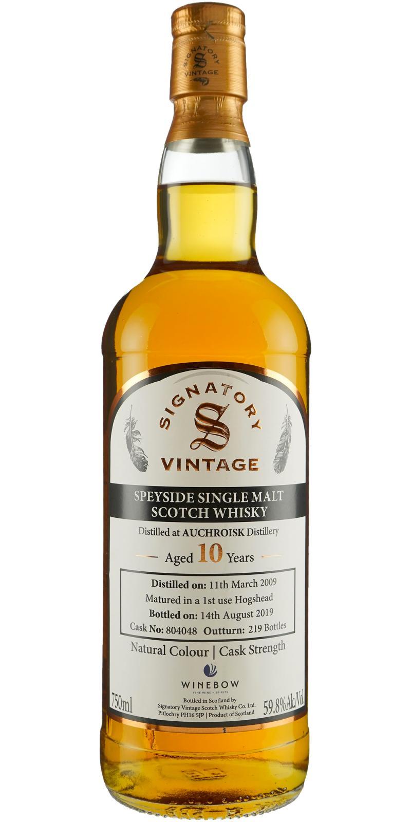 Auchroisk 2009 SV Natural Colour | Cask Strength