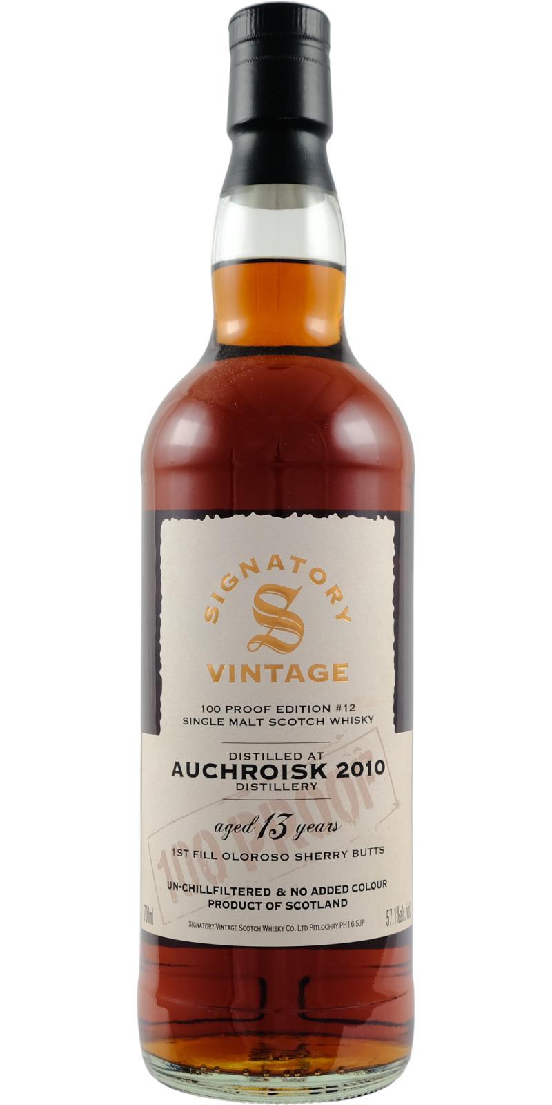Auchroisk 2010 SV 100 Proof - Edition #12