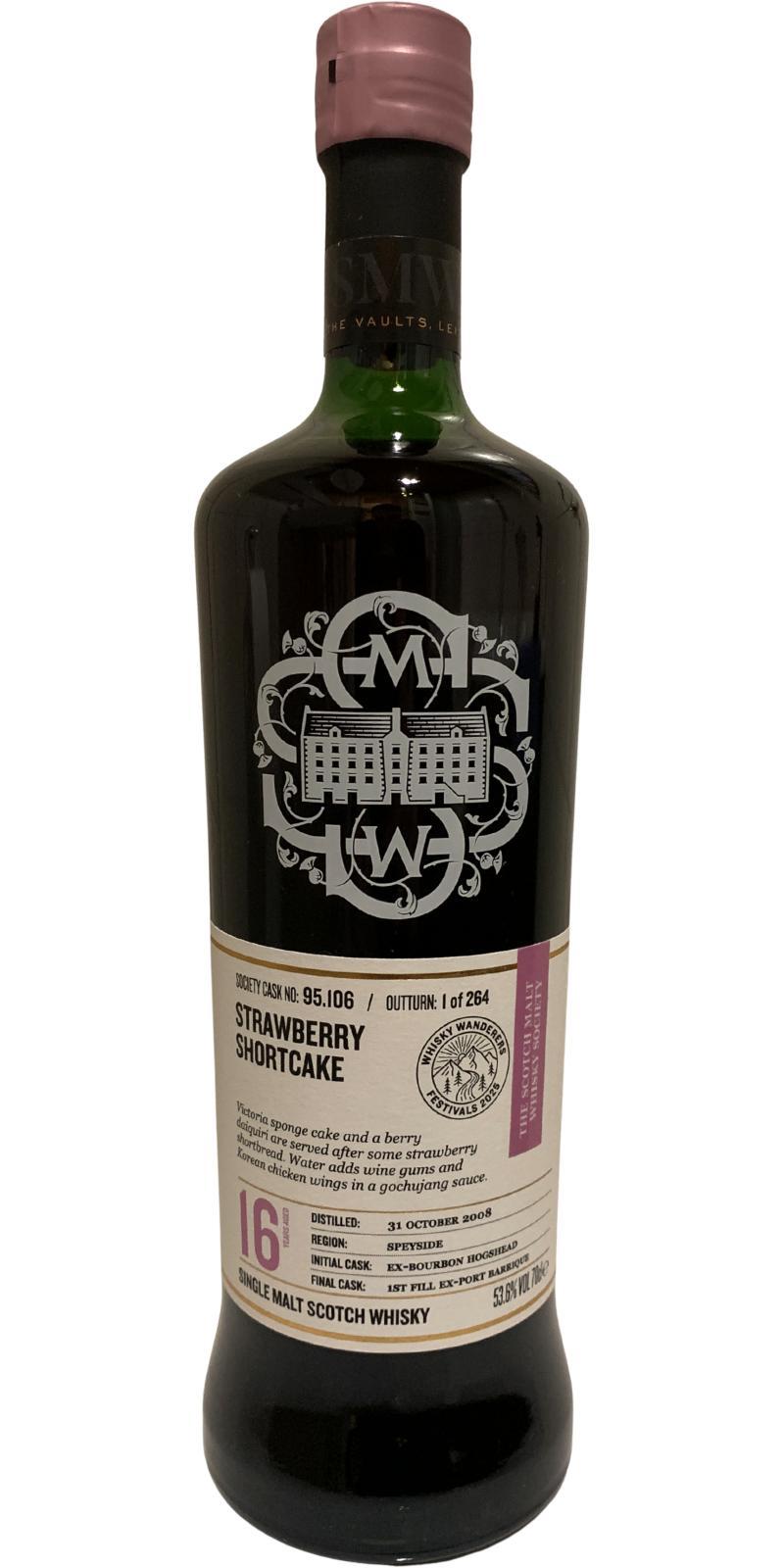Auchroisk 2008 SMWS 95.106 Strawberry Shortcake