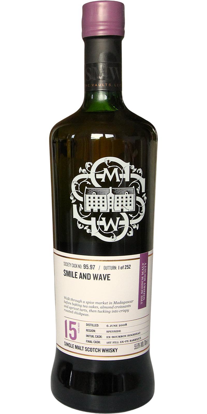 Auchroisk 2008 SMWS 95.97 Smile and wave