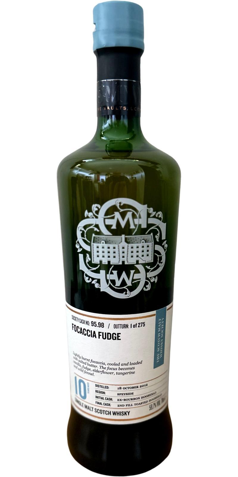 Auchroisk 2012 SMWS 95.98 Focaccia fudge
