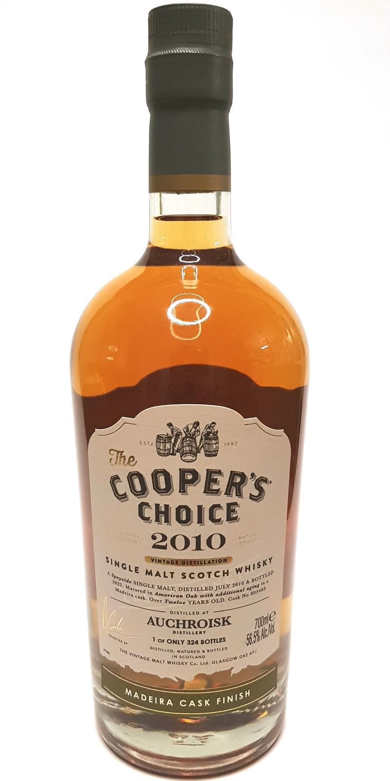 Auchroisk 2010 VM The Cooper's Choice
