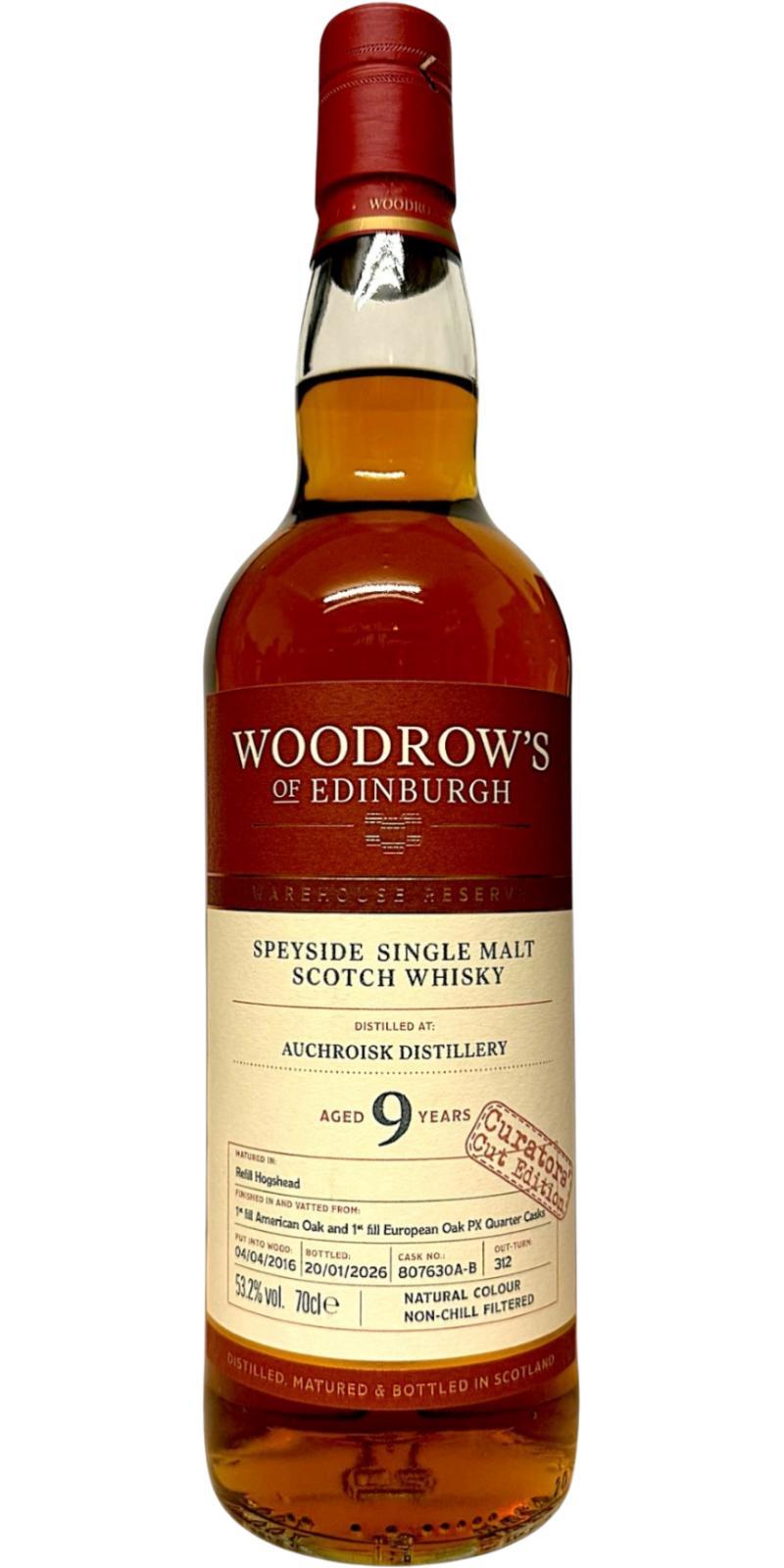 Auchroisk 2016 WroE Warehouse Reserve