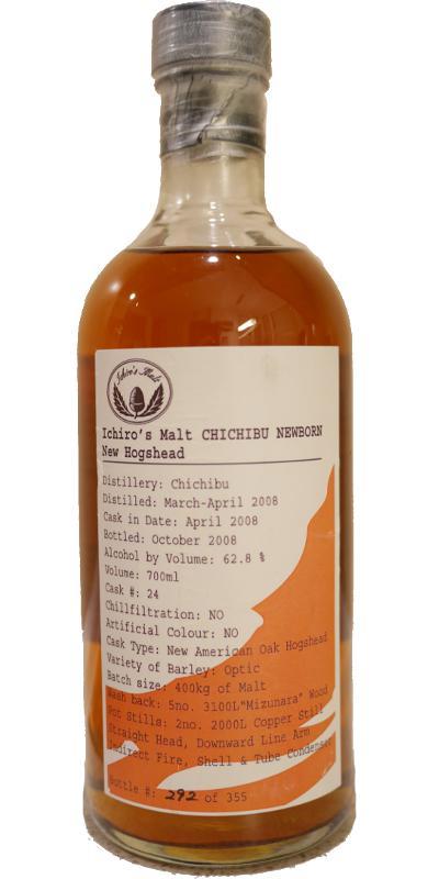 Chichibu 2008 Ichiro's Malt - Newborn - New Hogshead