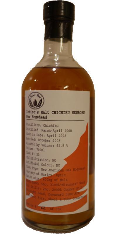Chichibu 2008 Ichiro's Malt - Newborn - New Hogshead