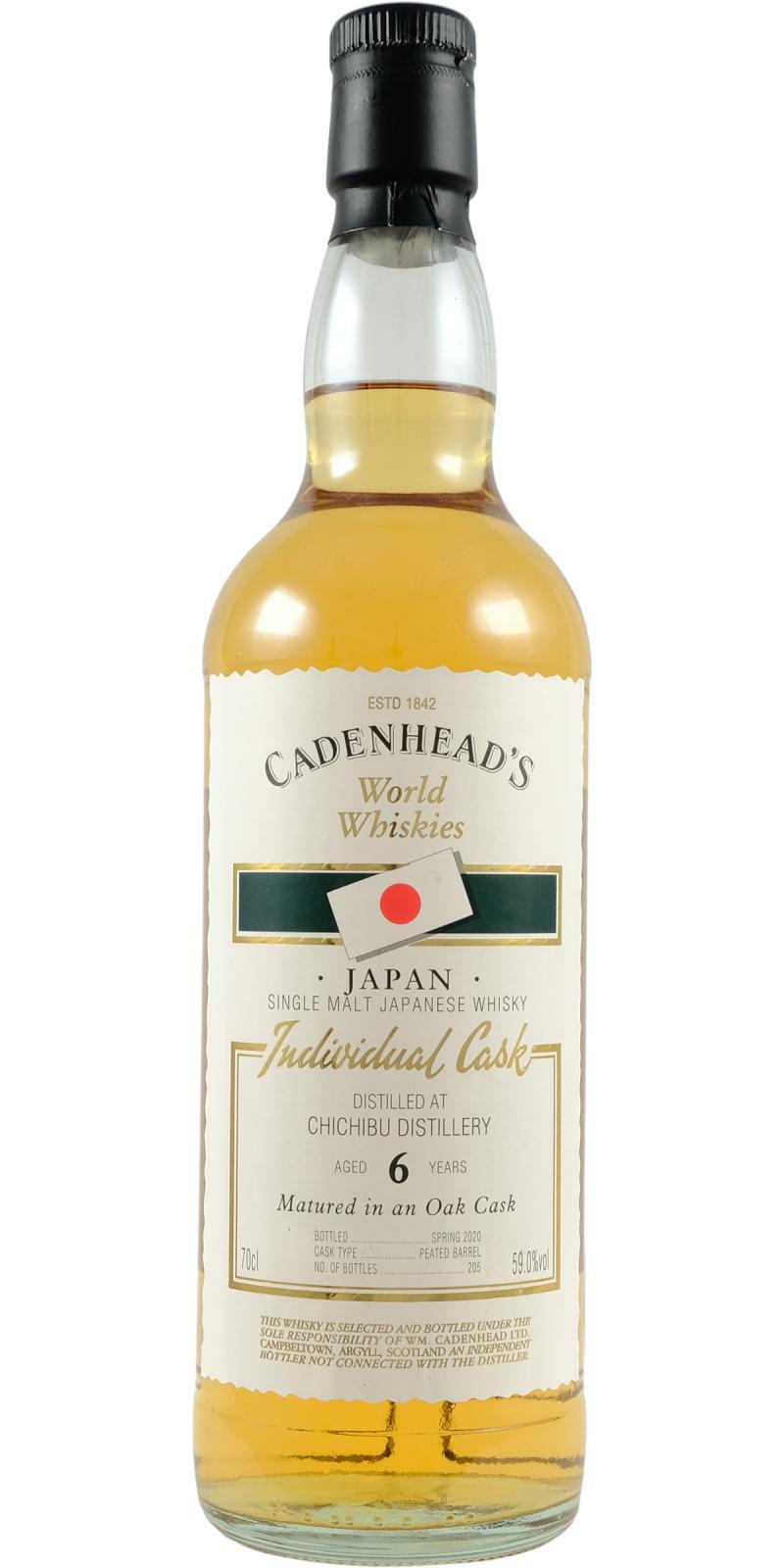 Chichibu 06-year-old CA World Whiskies - Individual Cask
