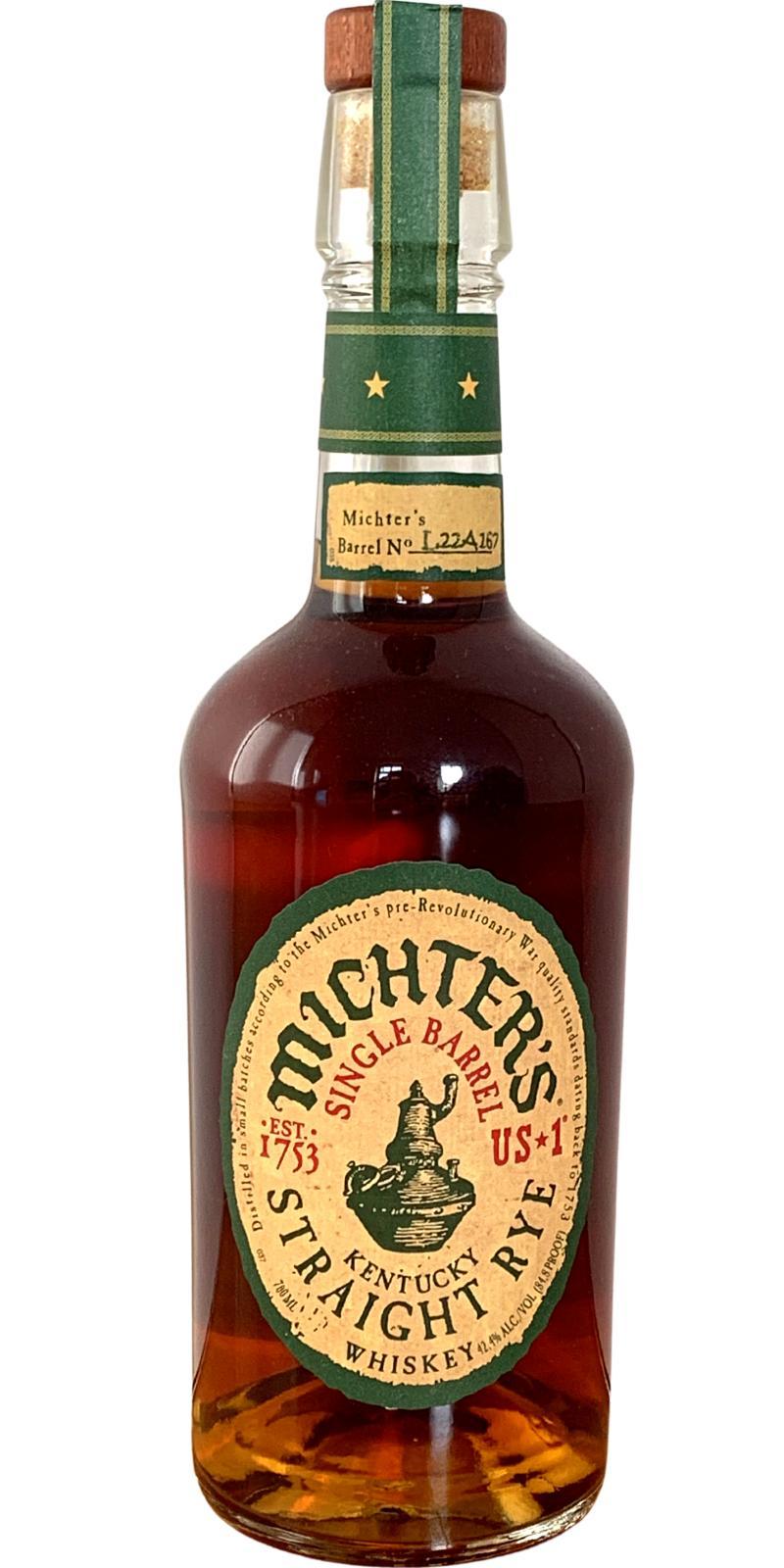 Michter's US*1 Single Barrel Straight Rye
