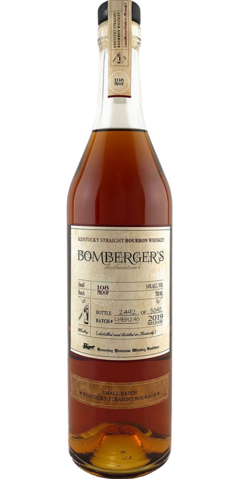 Bomberger's Declaration Small Batch - Kentucky Straight Bourbon