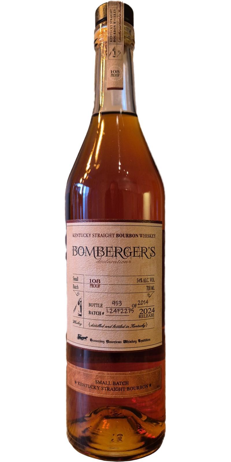 Bomberger's Declaration Kentucky Straight Bourbon