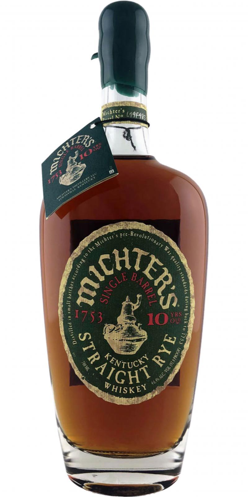 Michter's 10-year-old Single Barrel Rye
