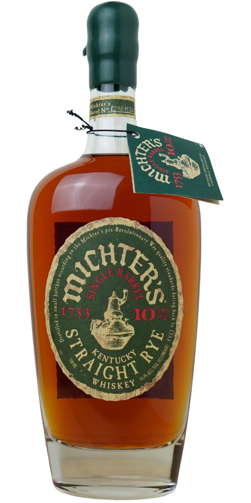 Michter's 10-year-old Single Barrel Rye