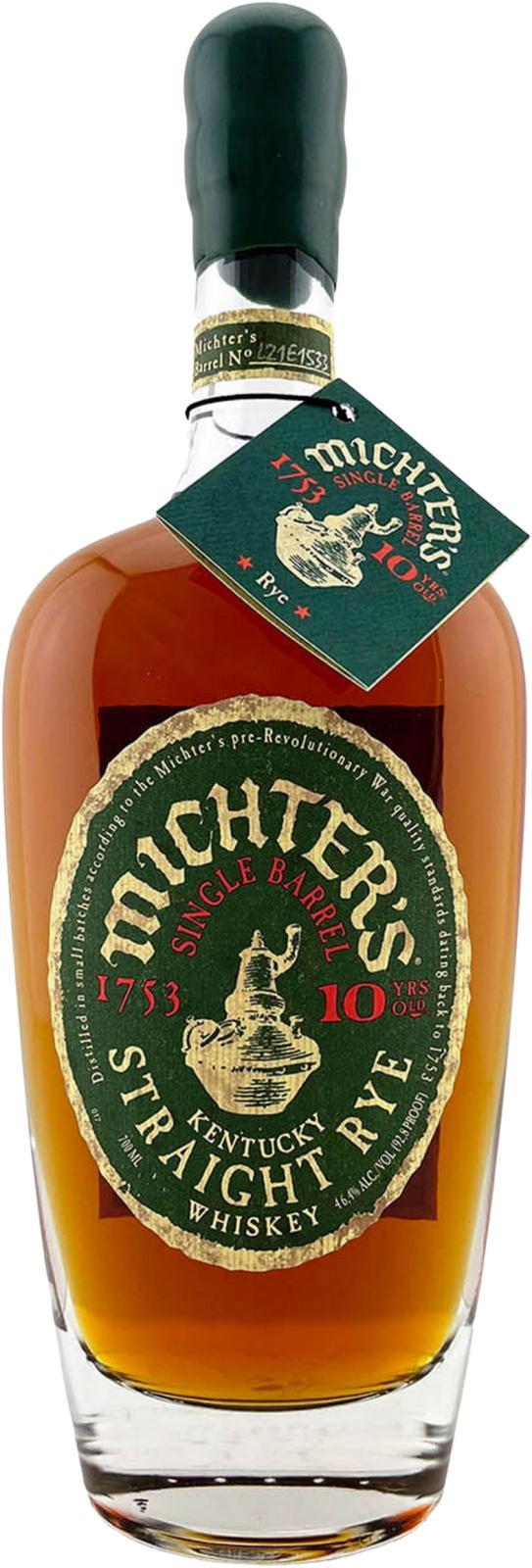 Michter's 10-year-old Single Barrel Rye