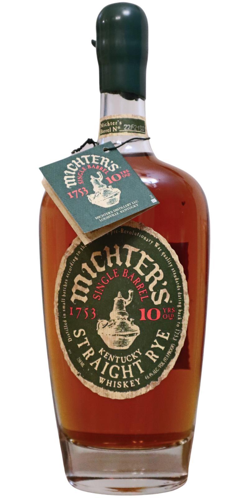 Michter's 10-year-old Single Barrel Rye