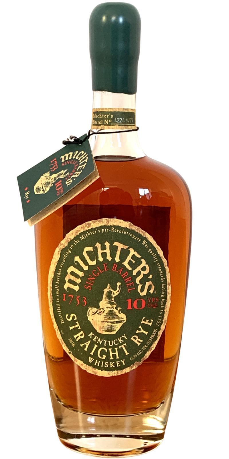 Michter's 10-year-old Single Barrel Rye