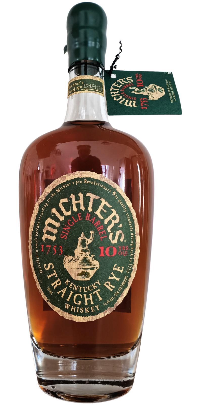 Michter's 10-year-old Single Barrel Rye