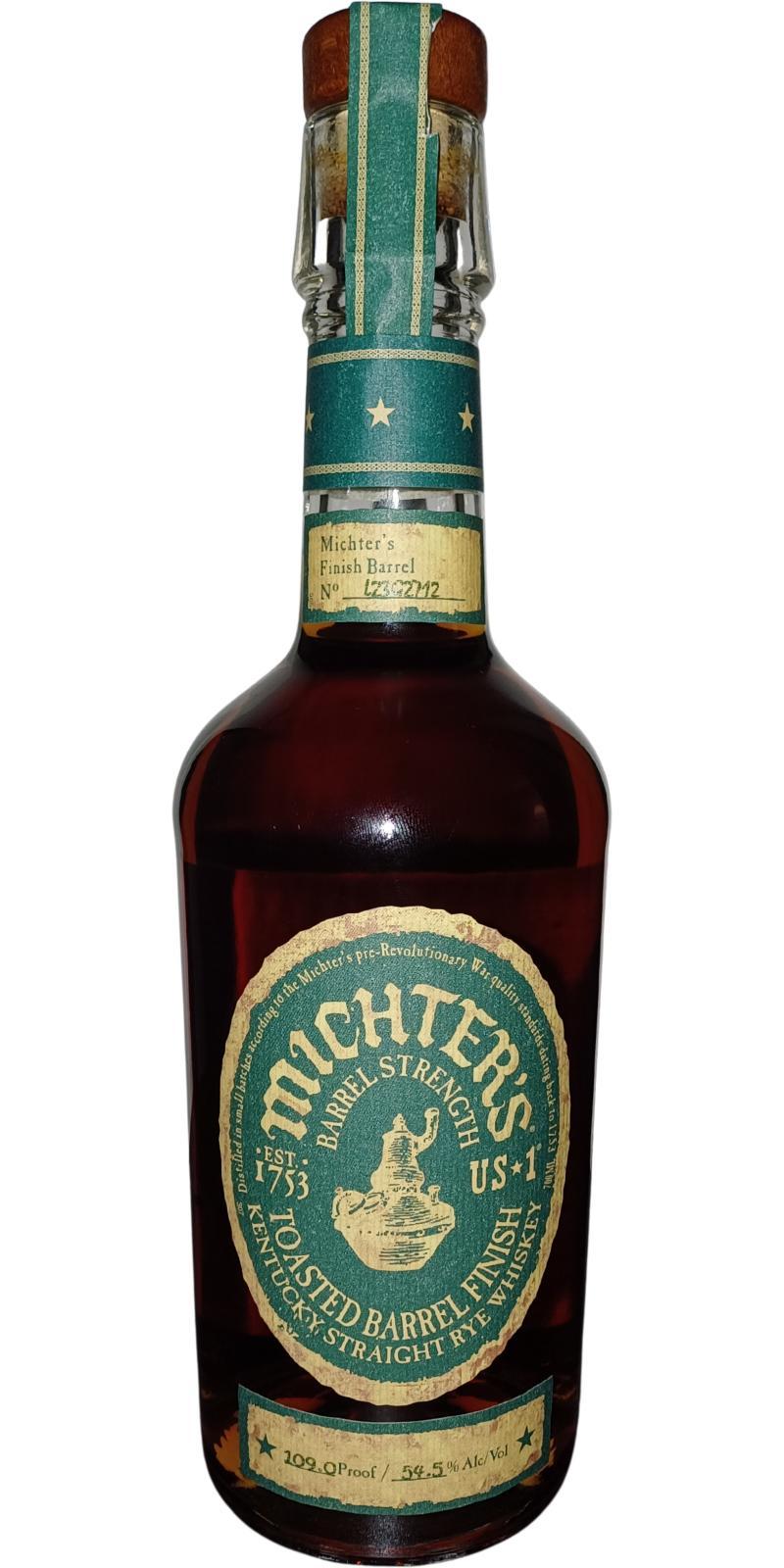 Michter's Toasted Barrel Finish Rye Barrel Strength
