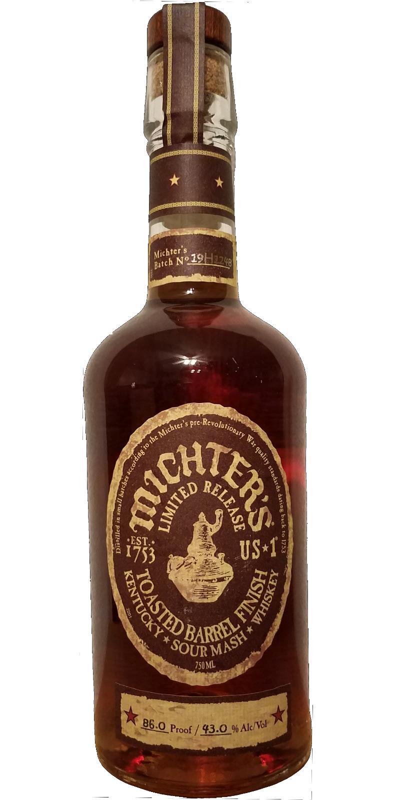 Michter's Toasted Barrel Finish Sour Mash Whiskey Limited Release