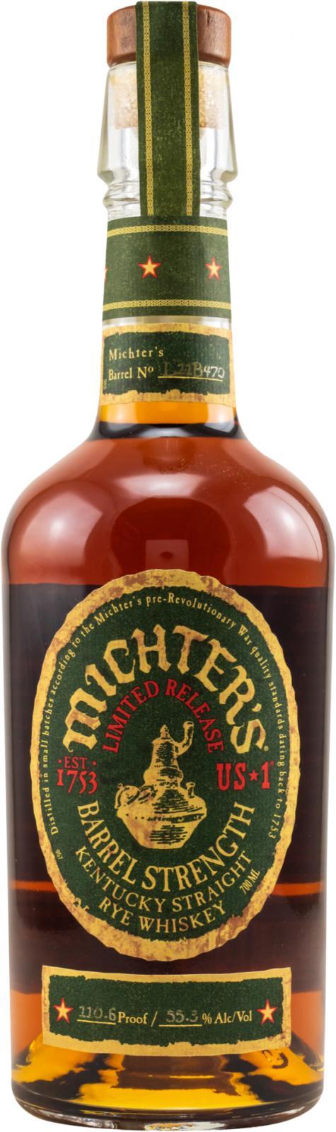 Michter's US*1 Barrel Strength Rye