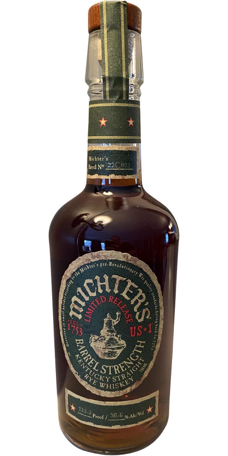 Michter's US*1 Barrel Strength Rye Limited Release