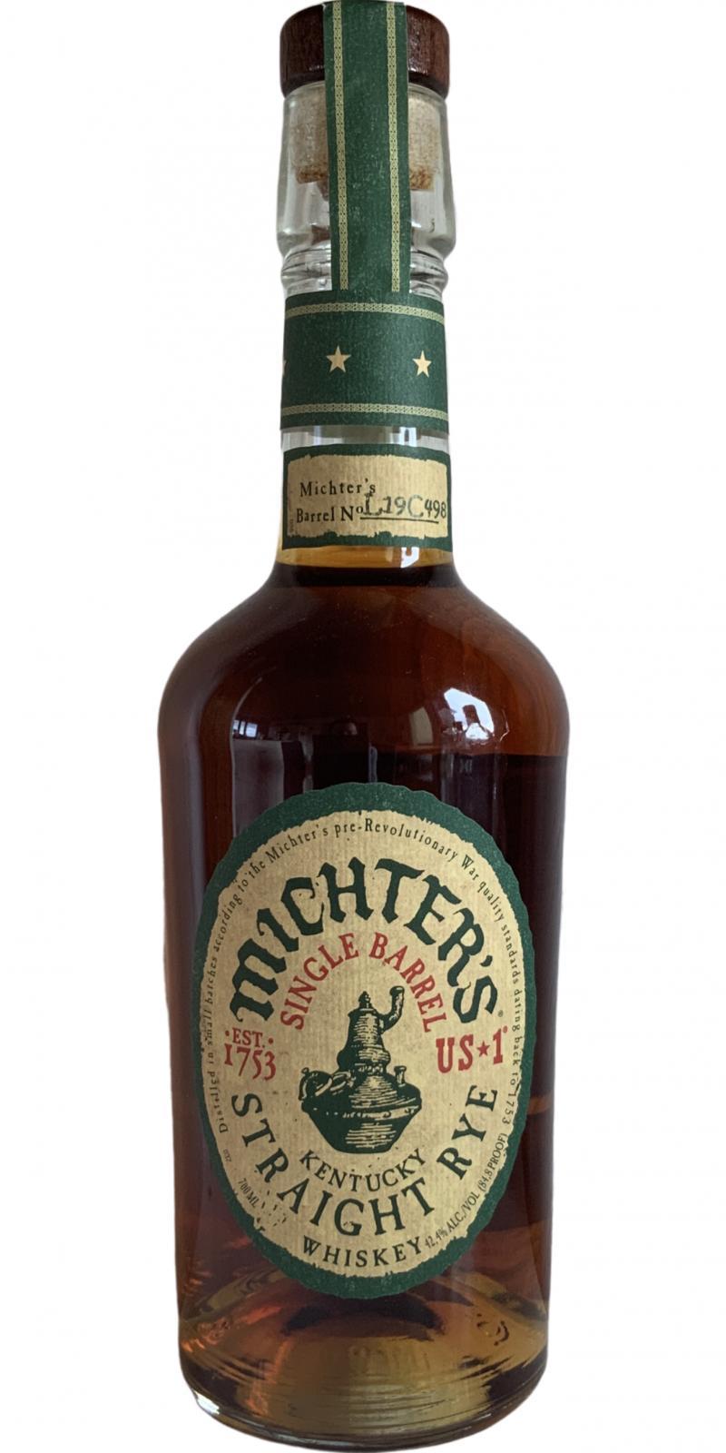 Michter's US*1 Single Barrel Straight Rye