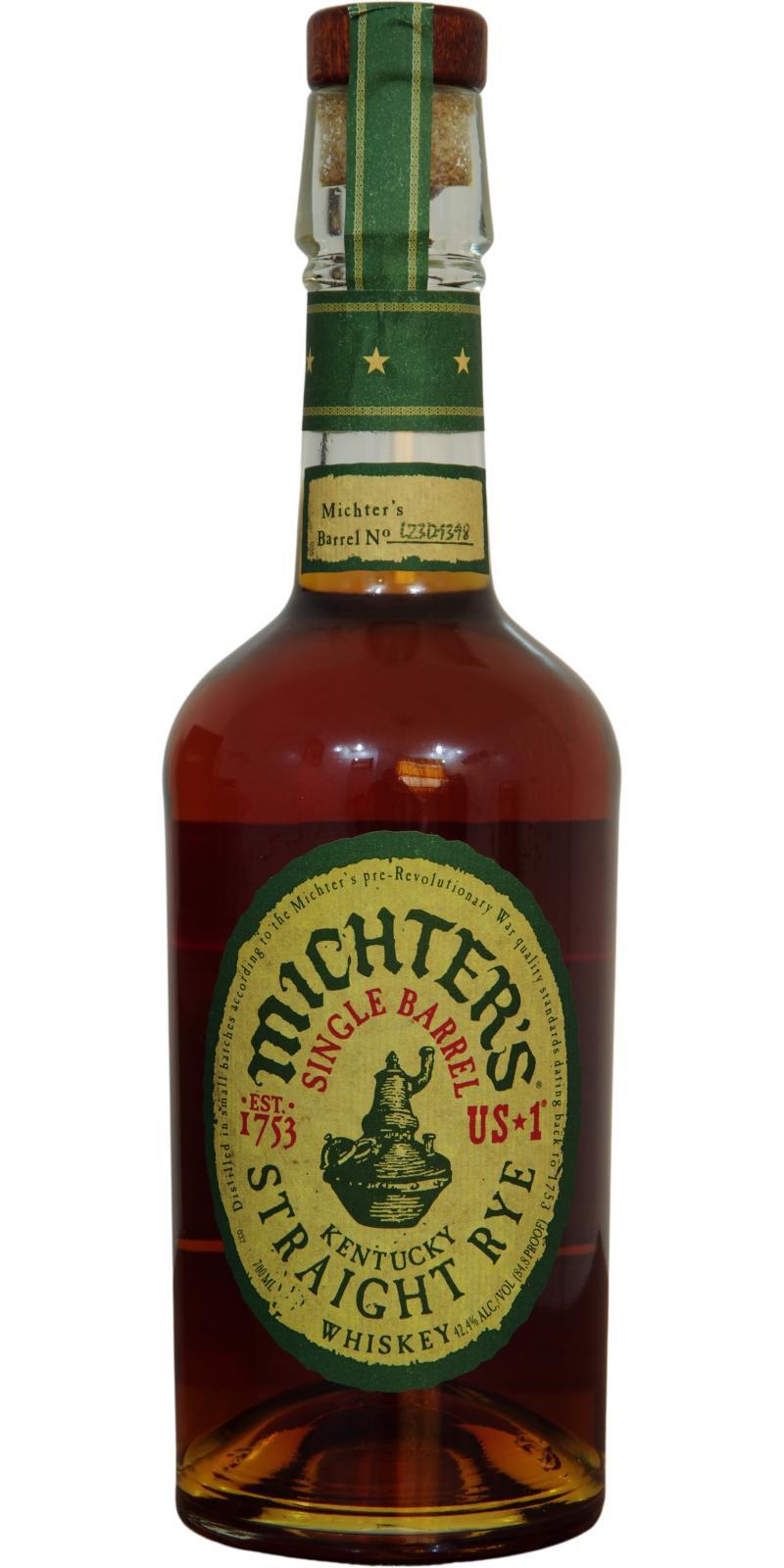 Michter's US*1 Single Barrel Straight Rye Single Barrel