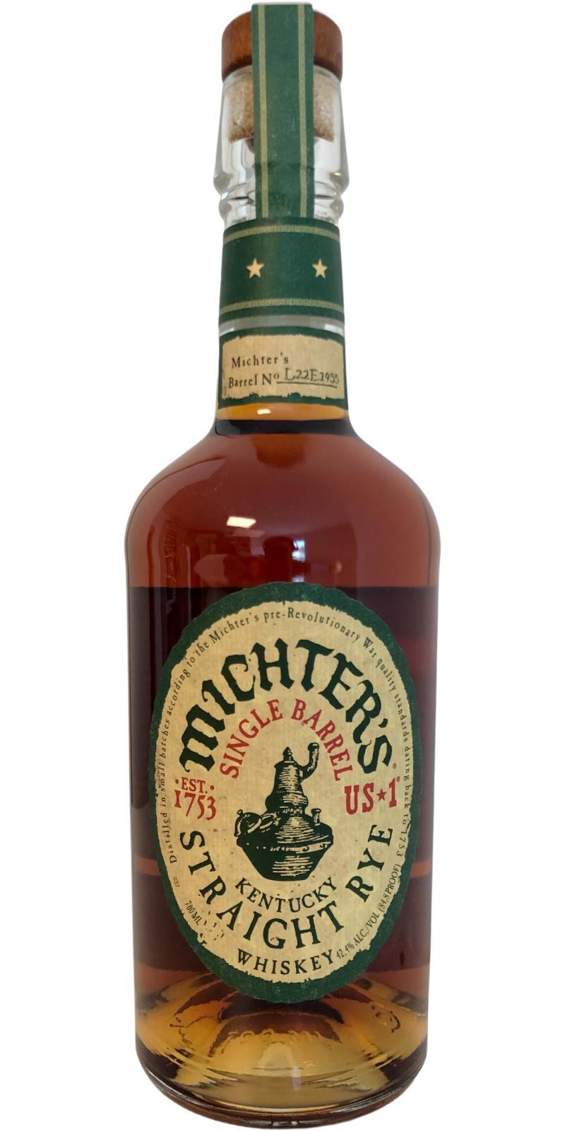 Michter's US*1 Single Barrel Straight Rye