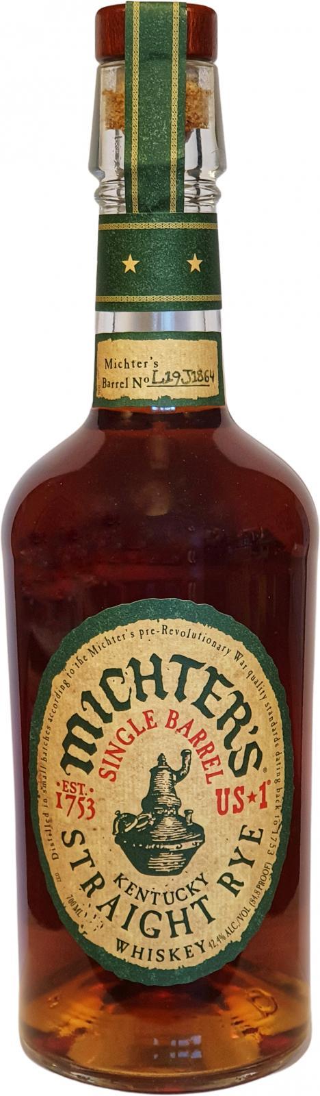 Michter's US*1 Single Barrel Straight Rye