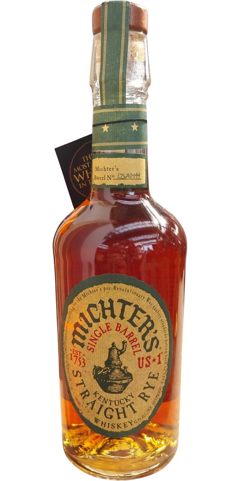 Michter's US*1 Single Barrel Straight Rye