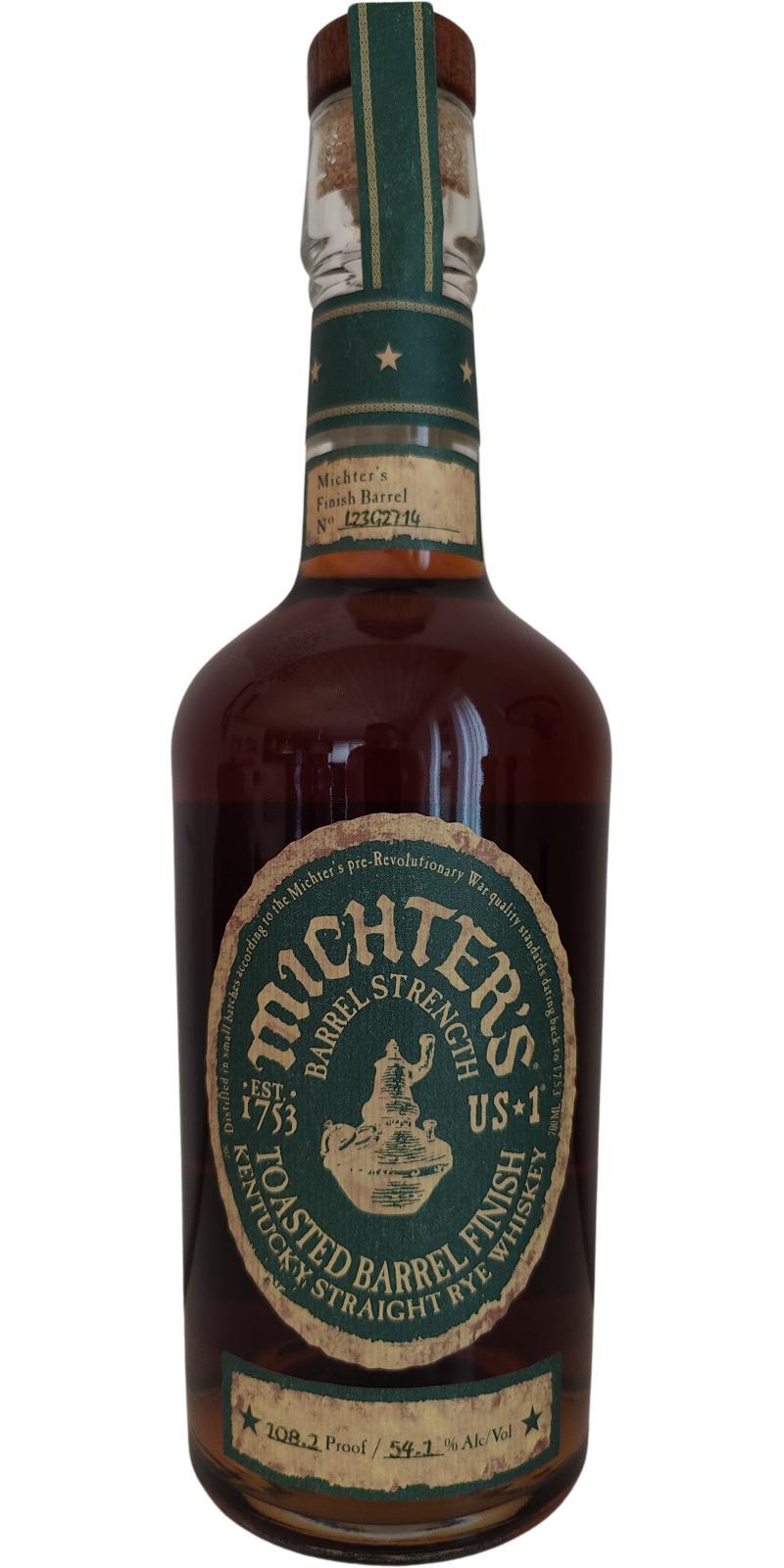 Michter's US*1 Toasted Barrel Finish Rye