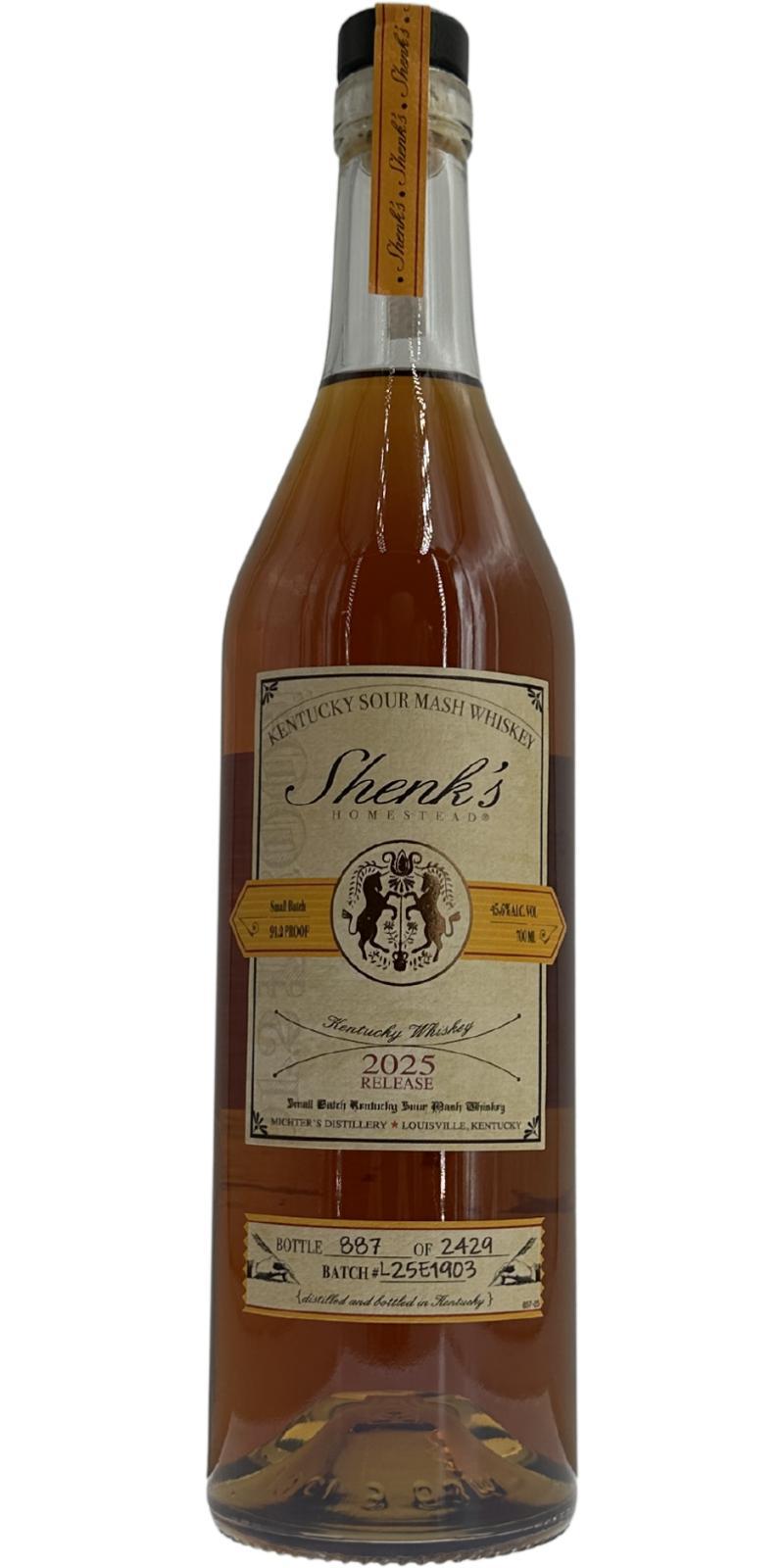 Shenk's Homestead Kentucky Sour Mash Whiskey