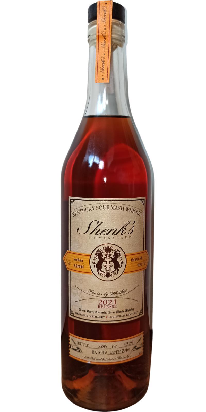 Shenk's Homestead Kentucky Sour Mash Whiskey