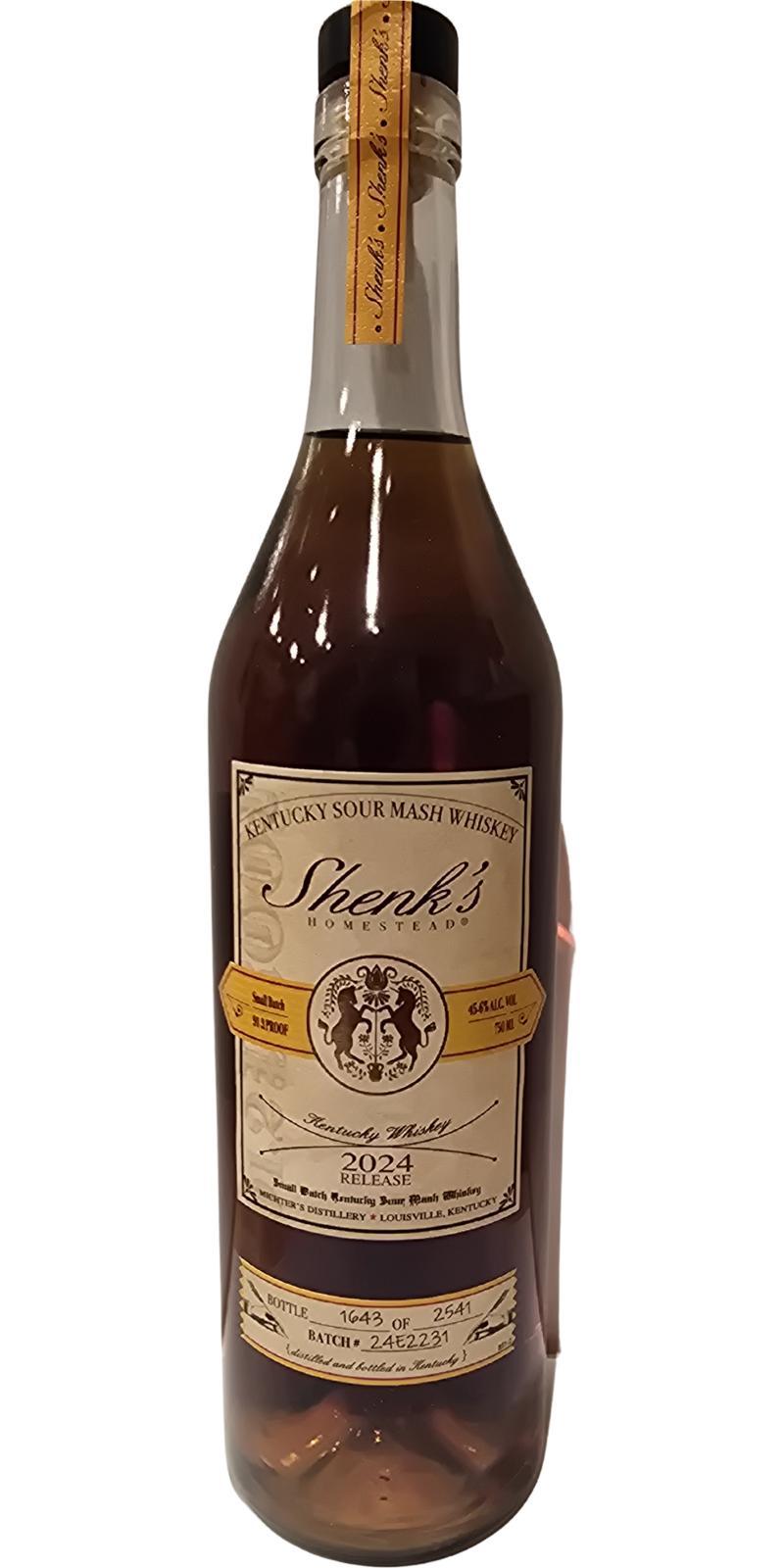 Shenk's Homestead Kentucky Sour Mash Whiskey