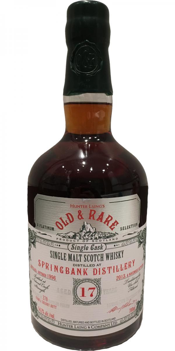 Springbank 1996 HL Old & Rare - A Platinum Selection
