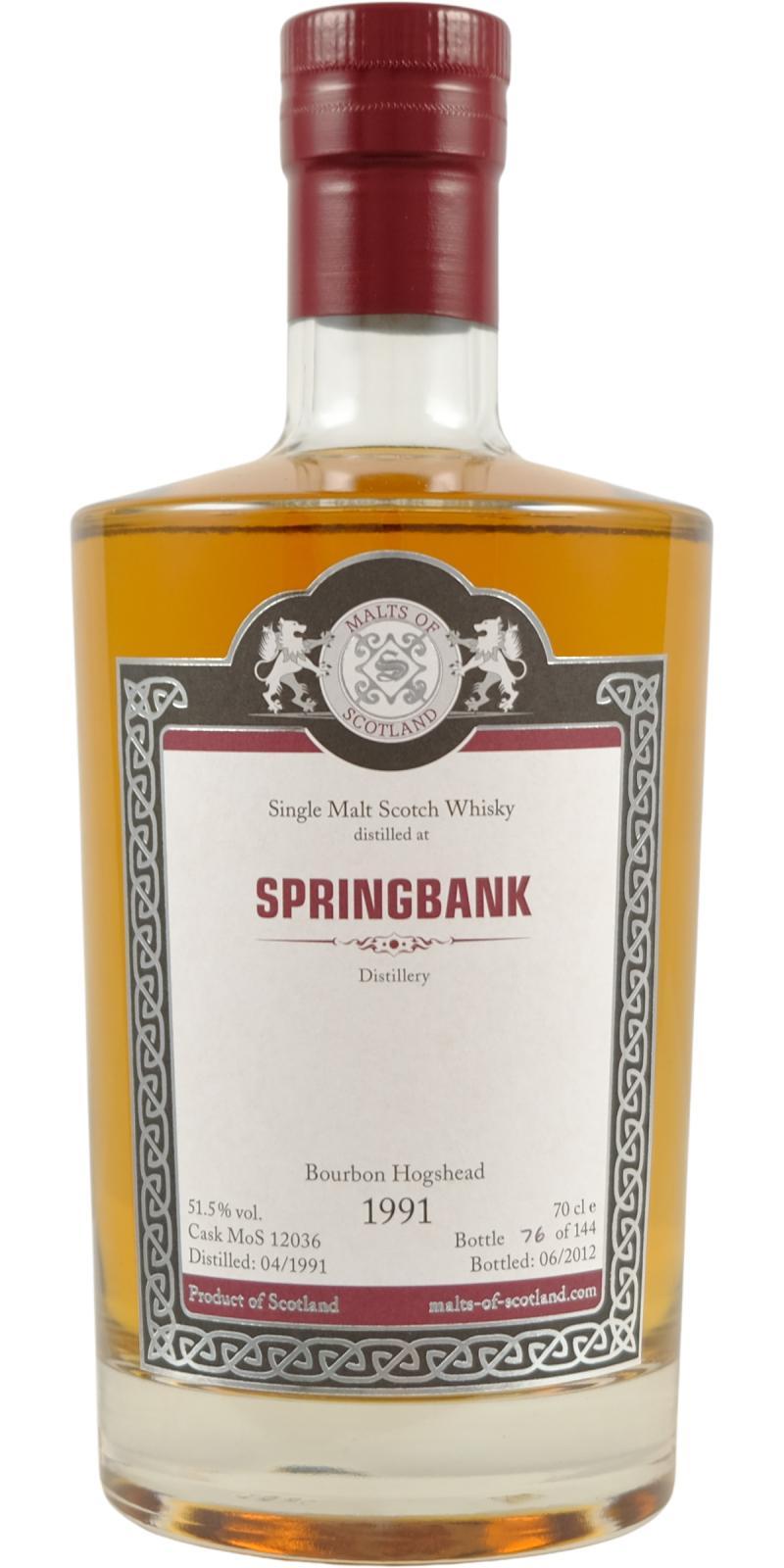 Springbank 1991 MoS