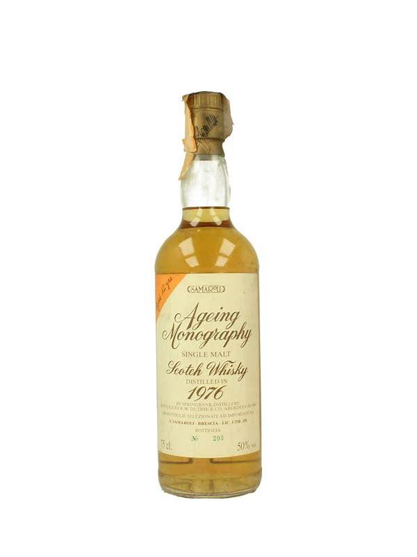 Springbank 1976 Sa Ageing Monography