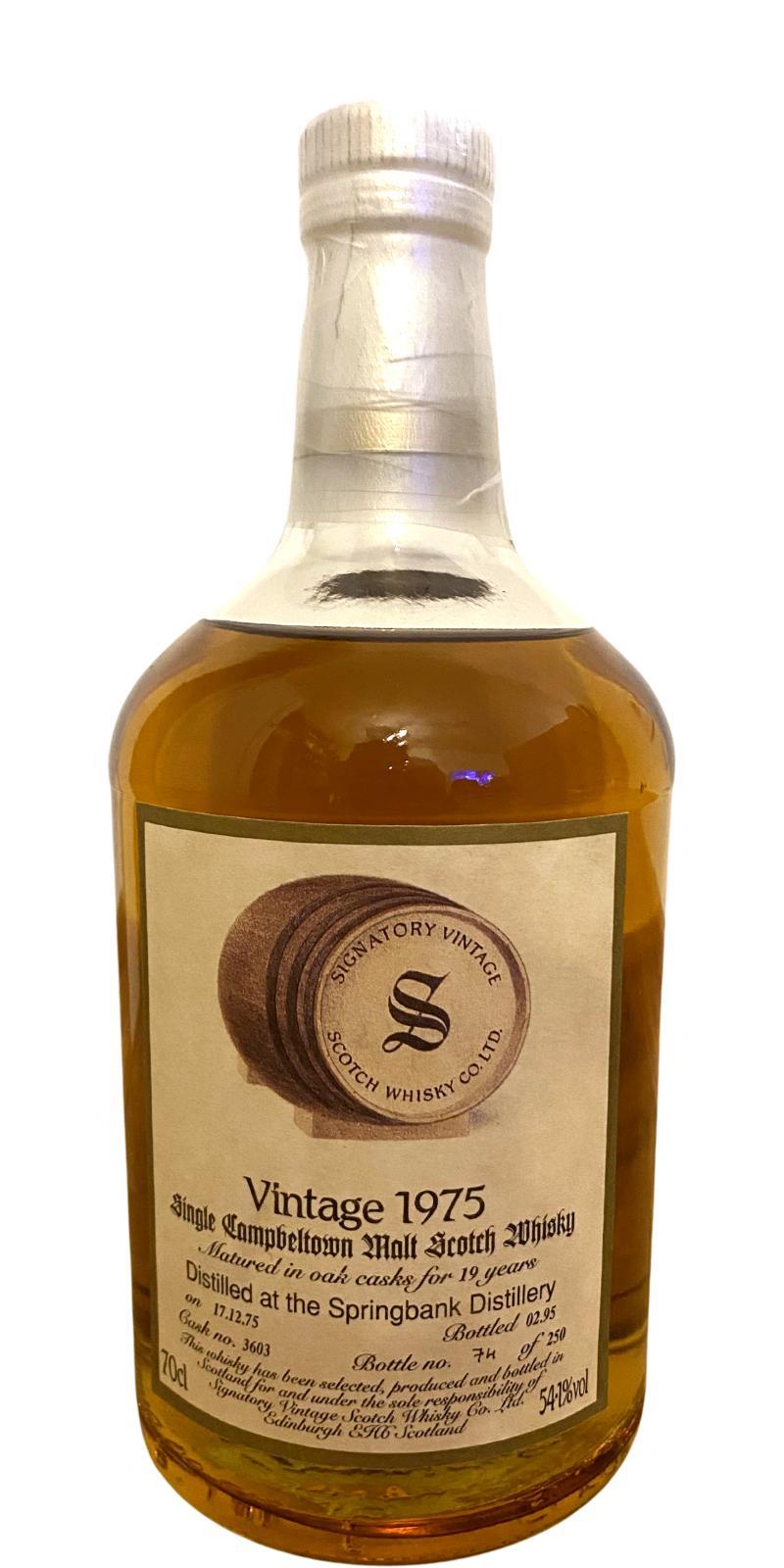 Springbank 1975 SV Vintage Collection - Dumpy