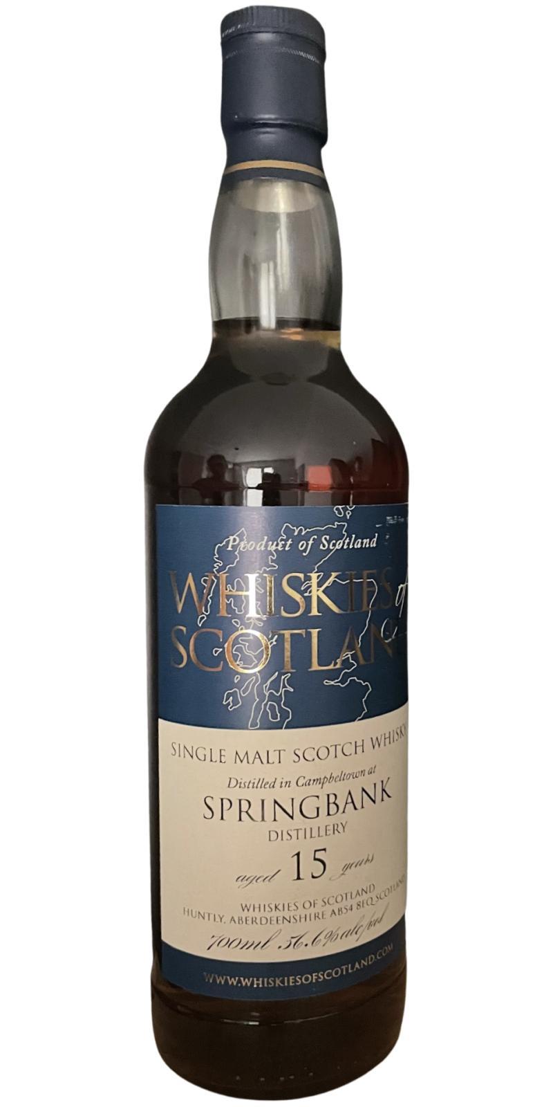 Springbank 15-year-old SMD Whiskies of Scotland