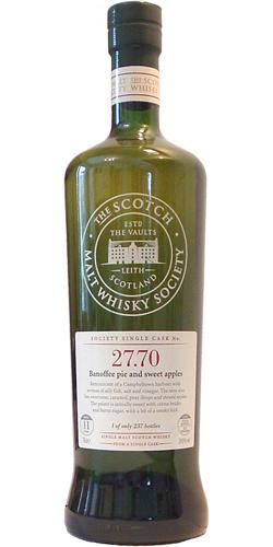 Springbank 1997 SMWS 27.70 Banoffee pie and sweet apples
