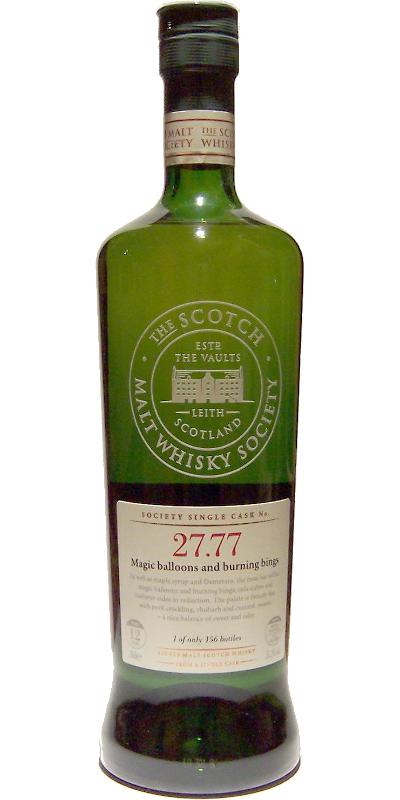 Springbank 1997 SMWS 27.77 Magic balloons and burning bings