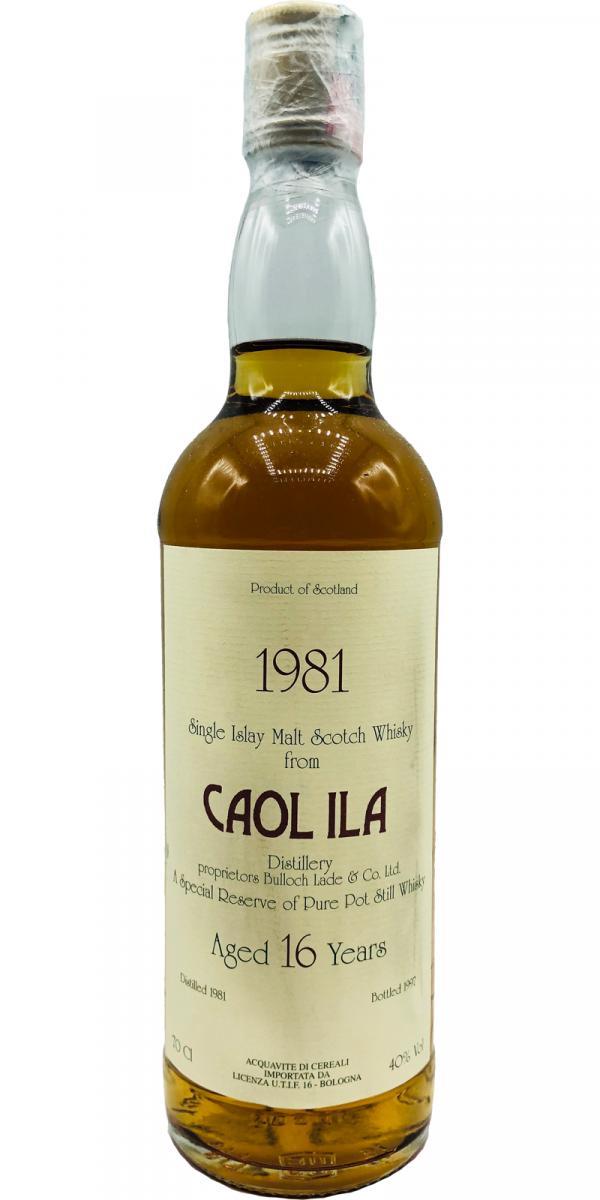 Caol Ila 1981 Bulloch Lade & Co - Pure Malt Scotch Whisky