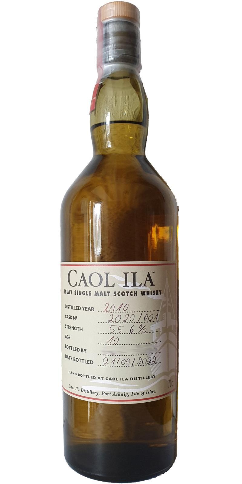 Caol Ila 2010 Hand bottled at Distillery