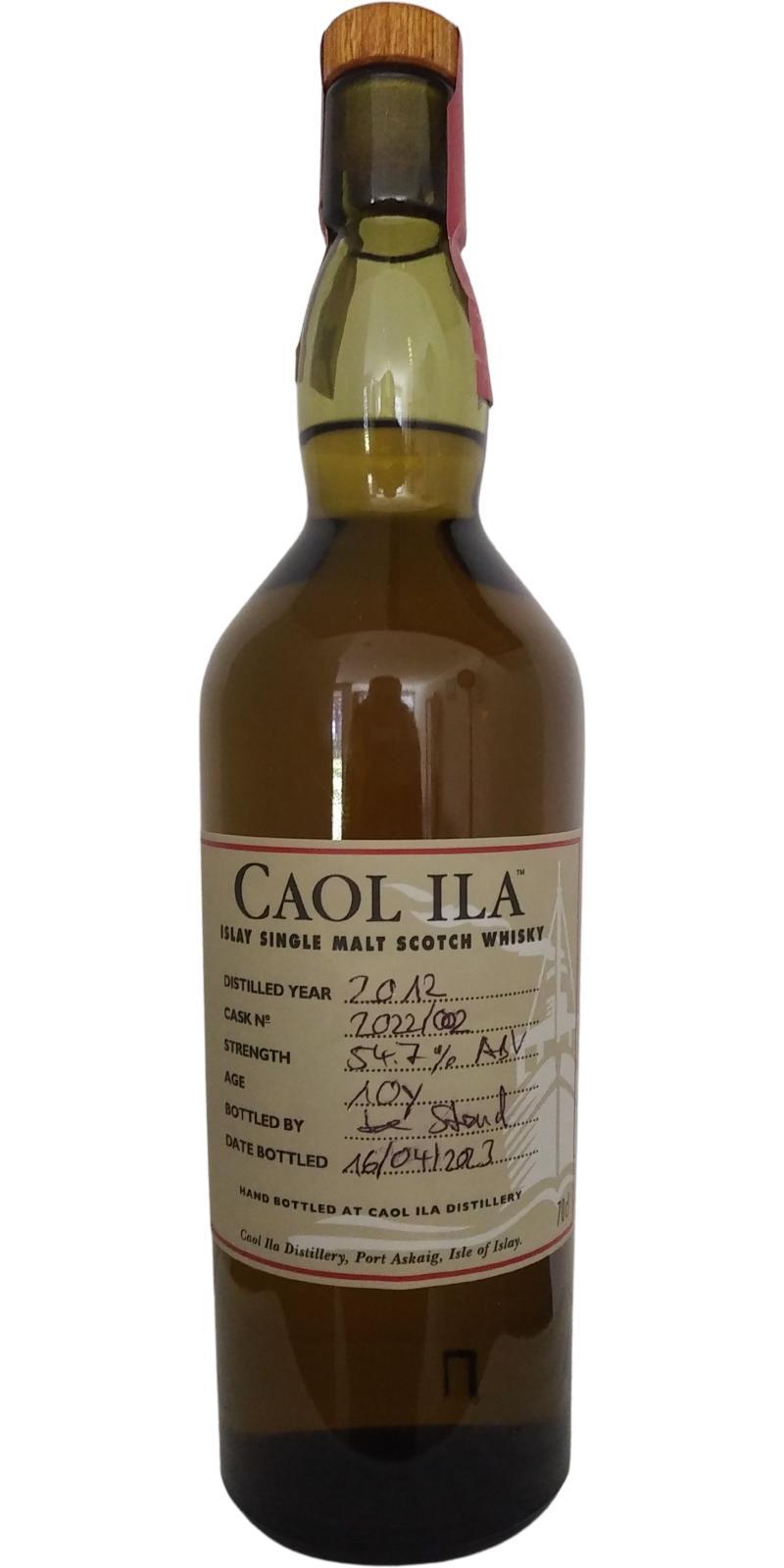 Caol Ila 2012 Hand bottled at Distillery