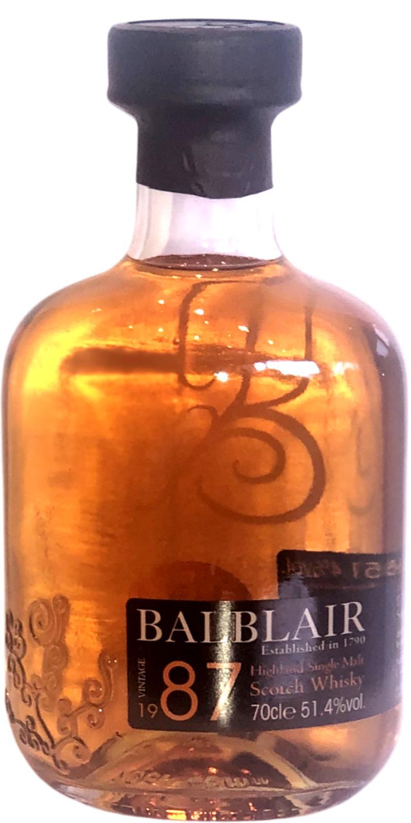Balblair 1987 Single Cask
