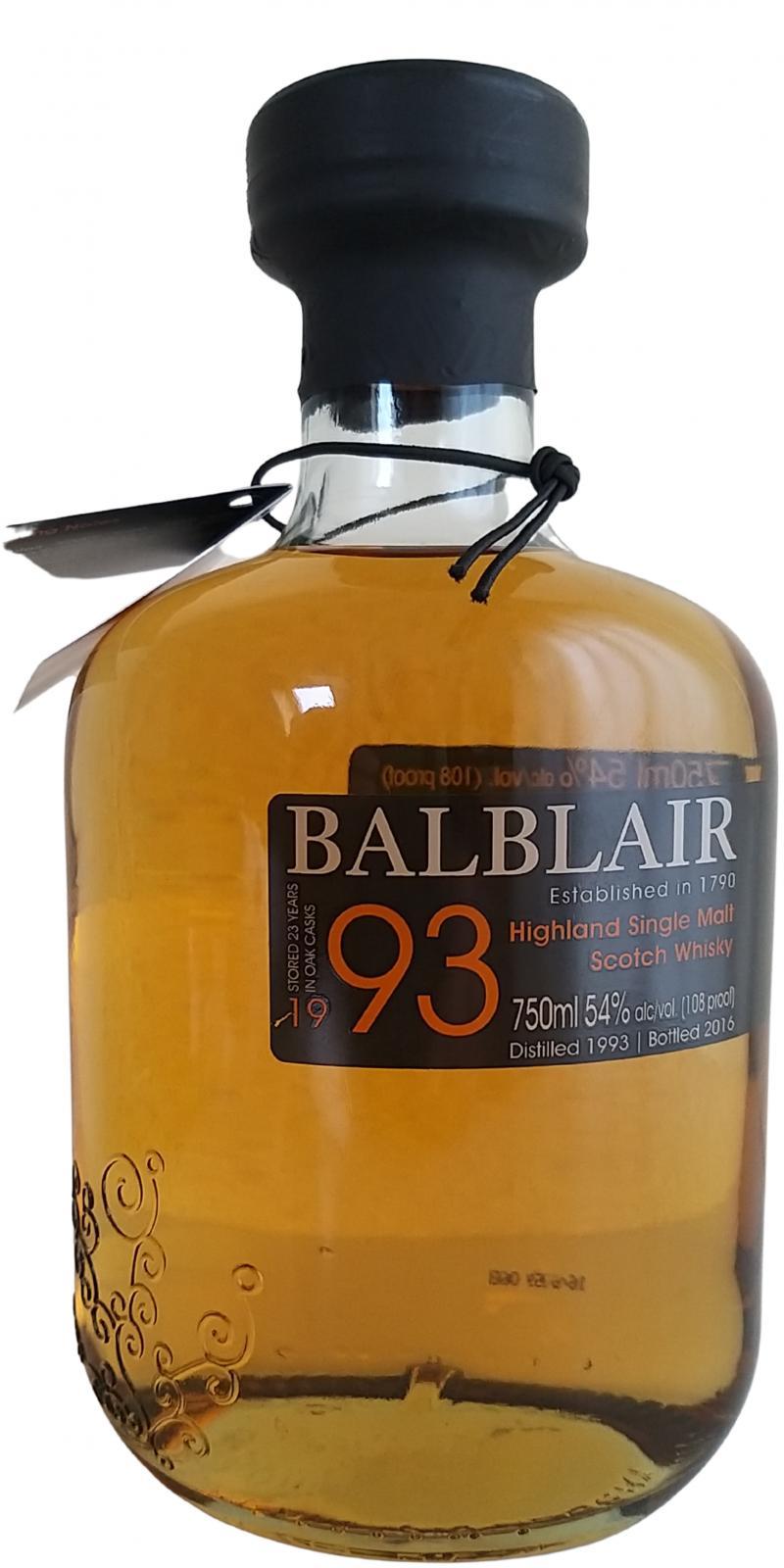 Balblair 1993 Single Cask