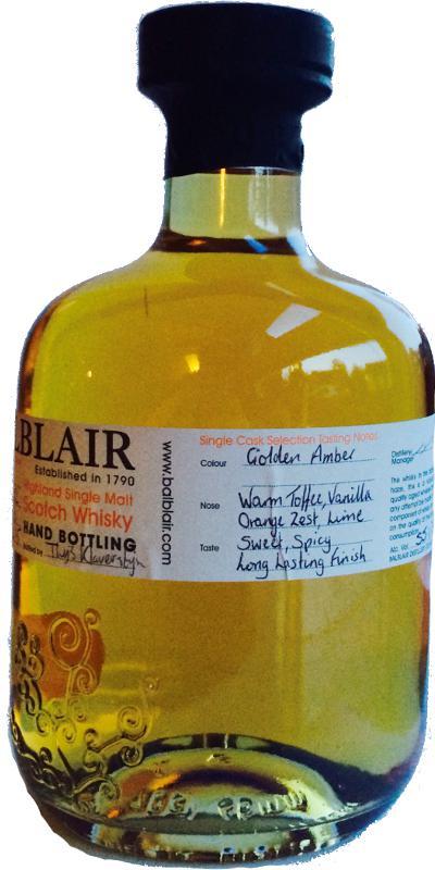 Balblair 2002 Hand Bottling