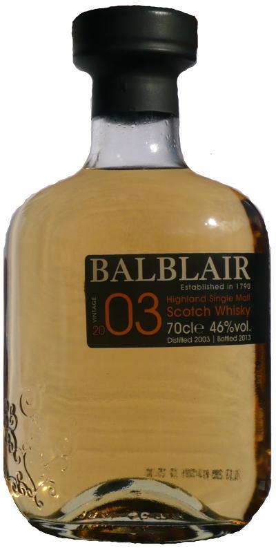 Balblair 2003 1st Release